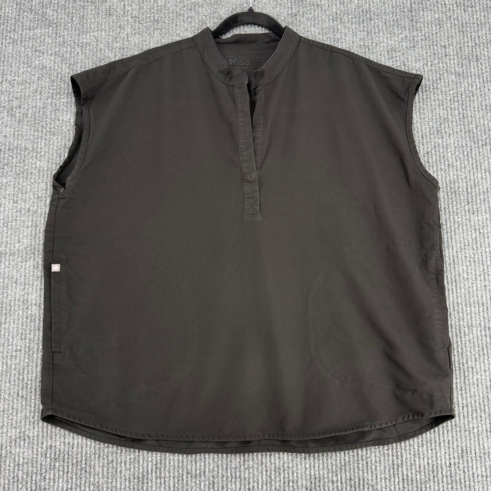 Figs Technical Collection Rafaela scrub top black oversized XL WXXSW1003 medical